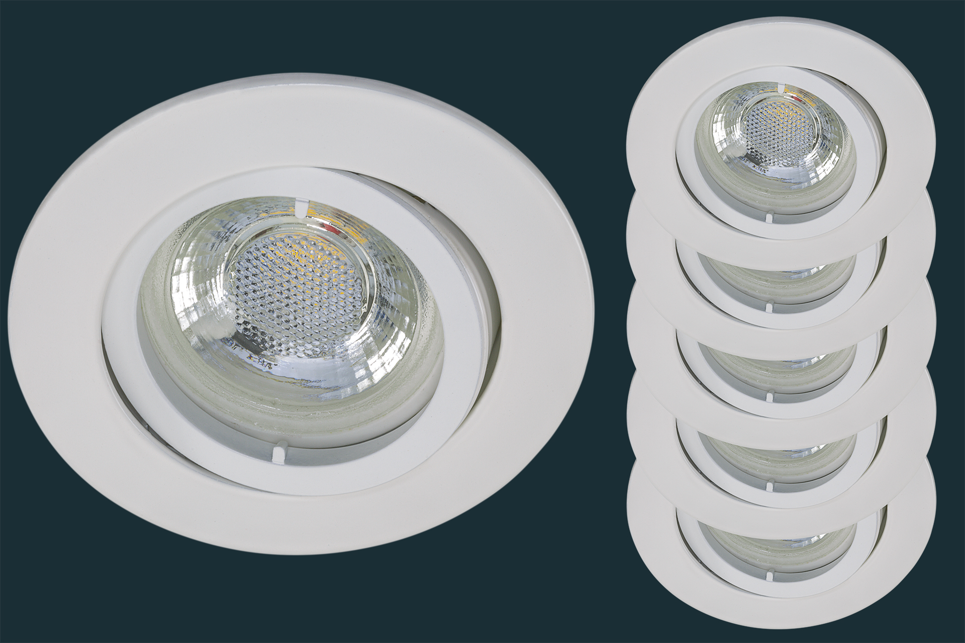 5er-set-led-einbaustrahler-flach-flat-dim-38-weiss-881540 5er Set LED Einbaustrahler flach FLAT DIM 38, matt-chrom