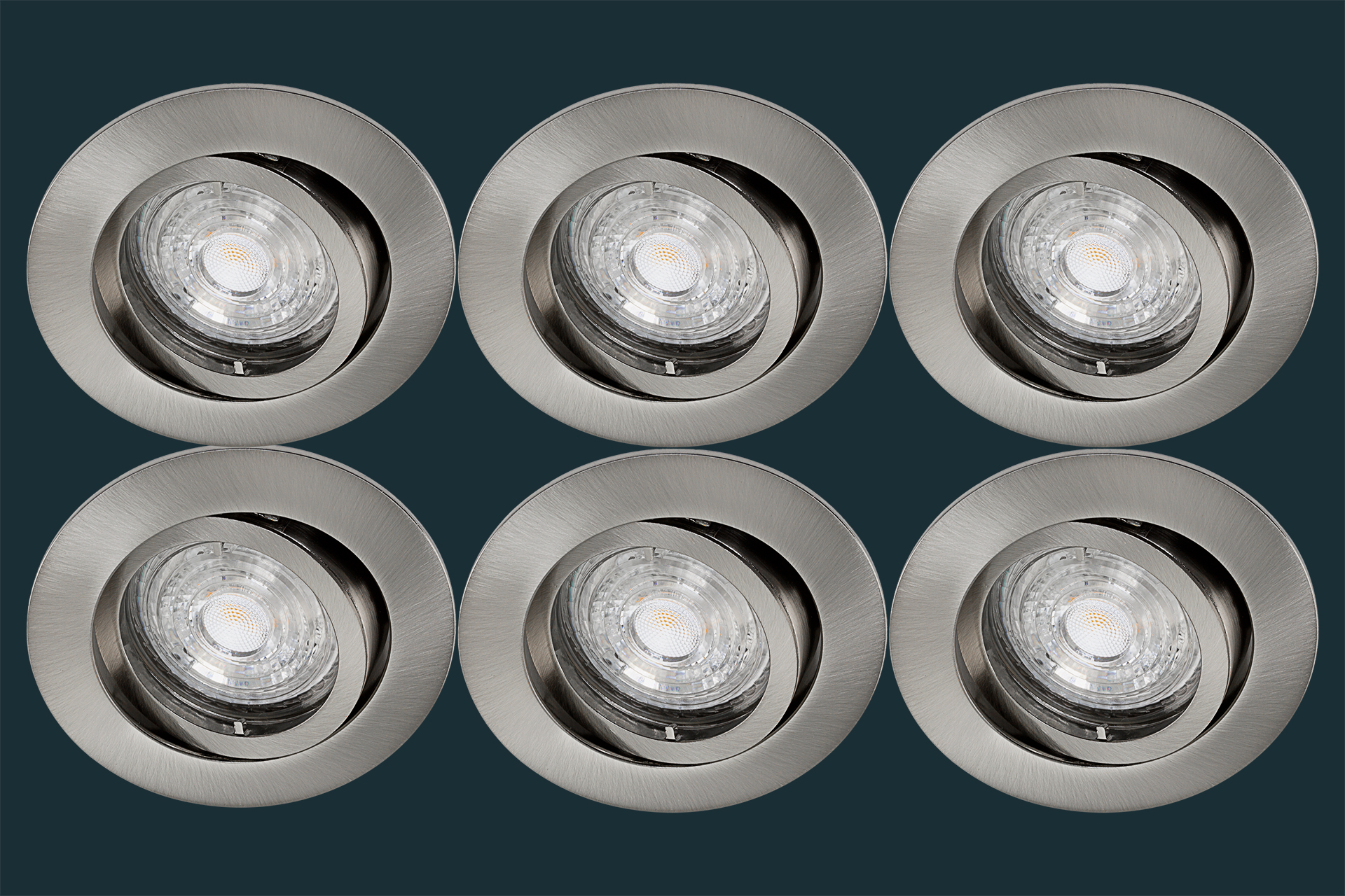 6er Set LED Einbaustrahler GU10 230V OSRAM UE