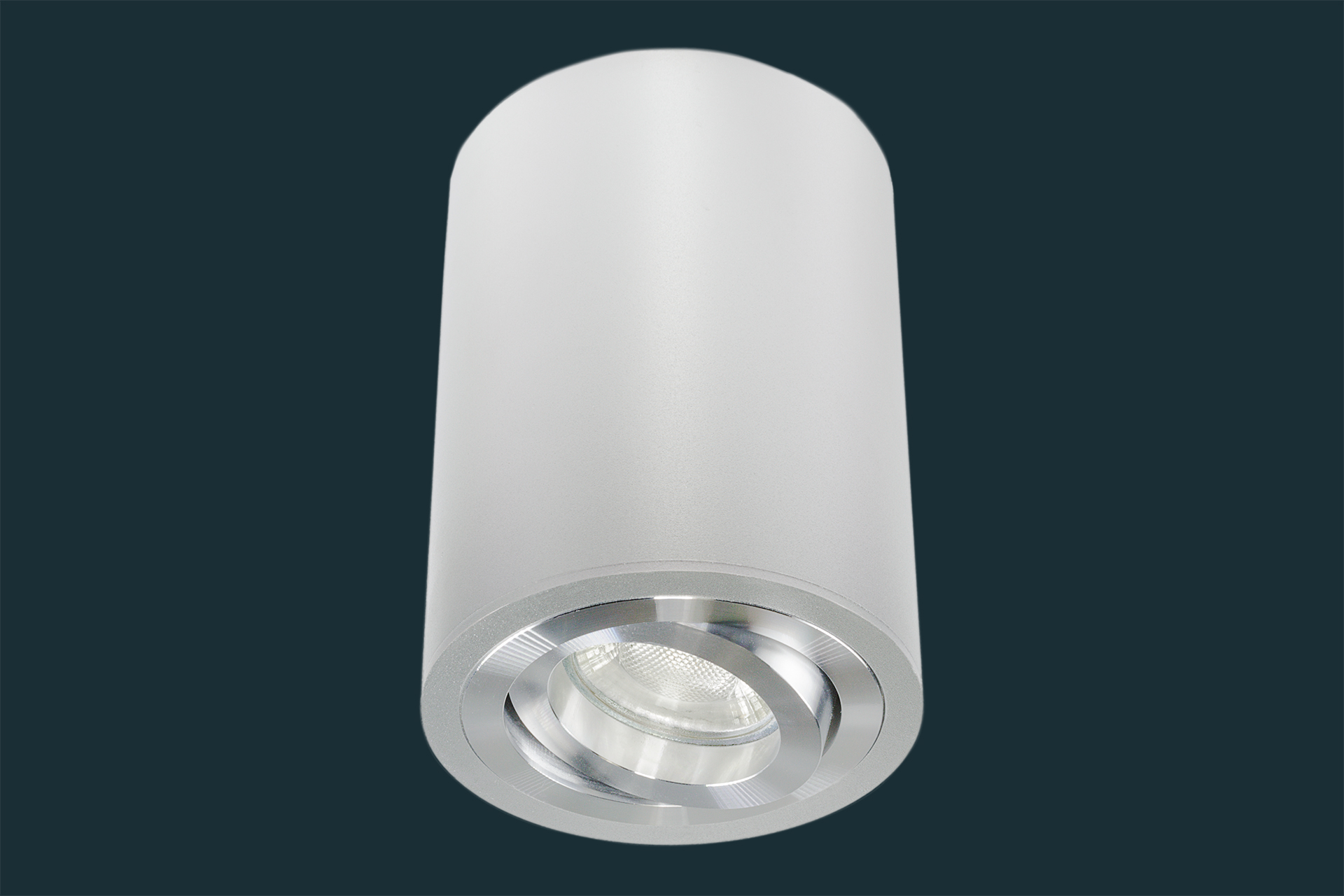 led-aufbaustrahler-5w-gu10-230-volt-rund-aluminium-881427 LED Aufbaustrahler 7W GU10 230 Volt, rund, aluminium, dimmbar