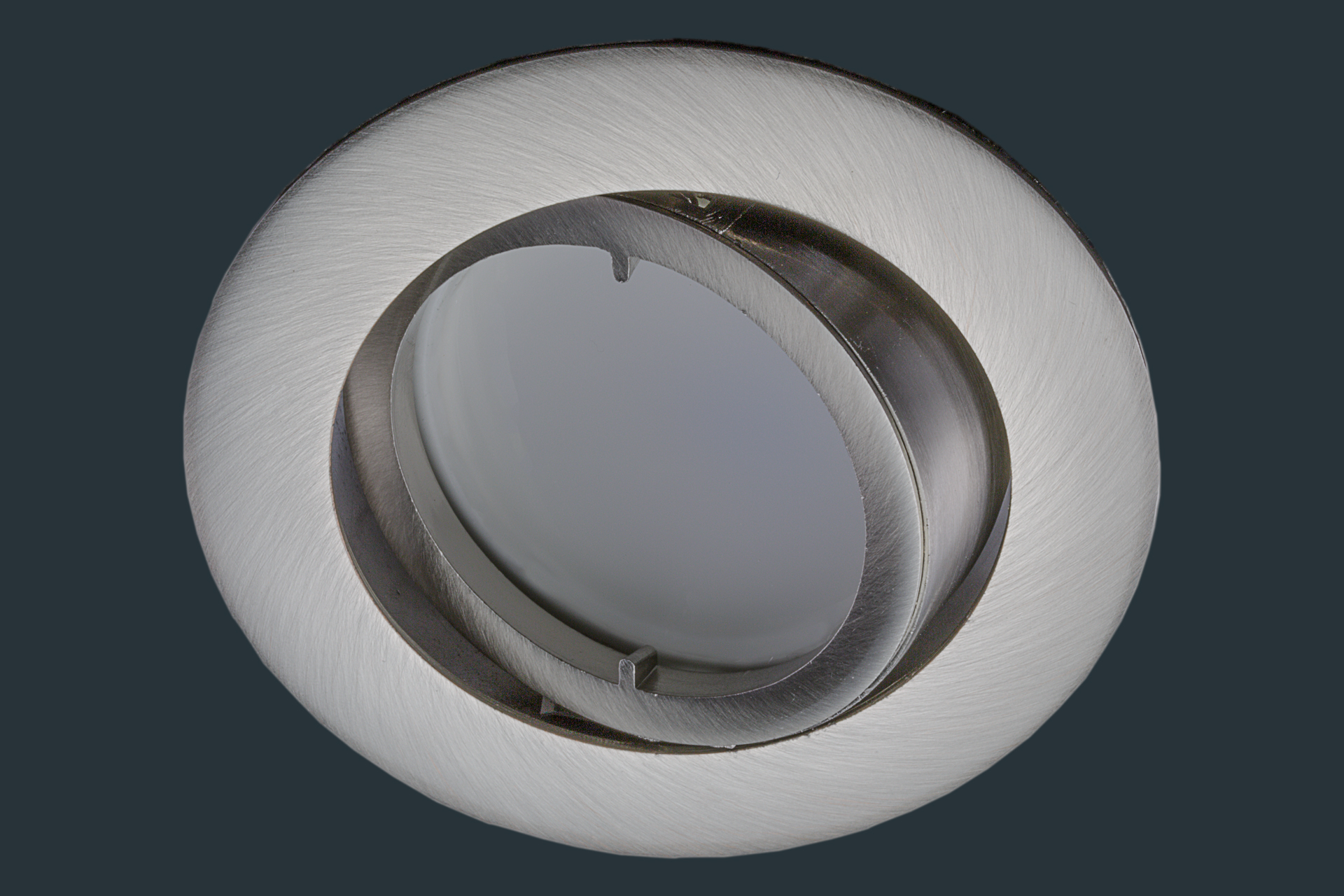 LED Einbaustrahler flach FLAT DIM 120, matt-chrom