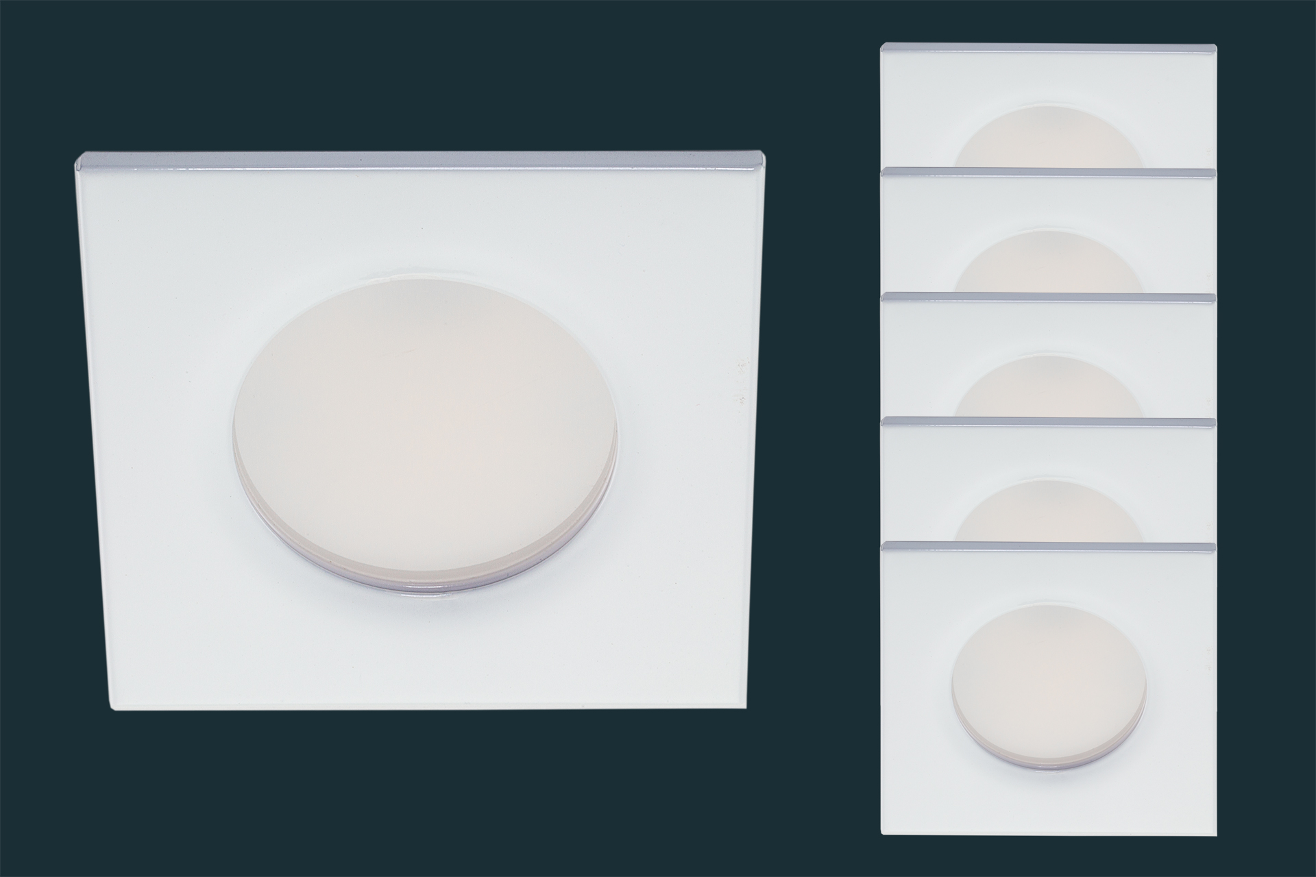 5er-set-led-einbaustrahler-flood-ip44-eckig-weiss-881588 5er Set LED Einbaustrahler FLOOD IP44, eckig, weiß