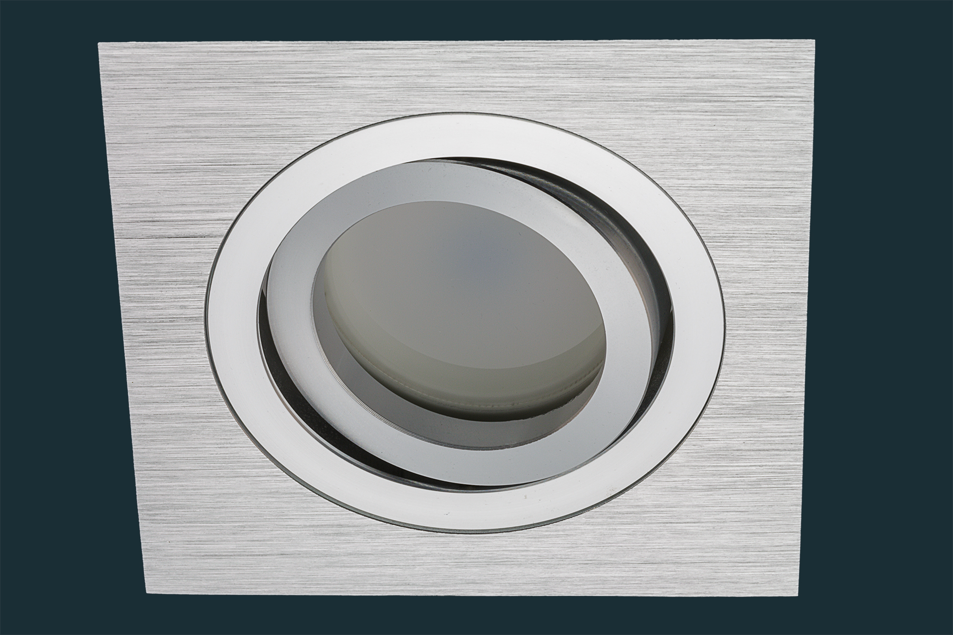 LED Einbaustrahler Solid Alu, FLAT DIM 120, eckig