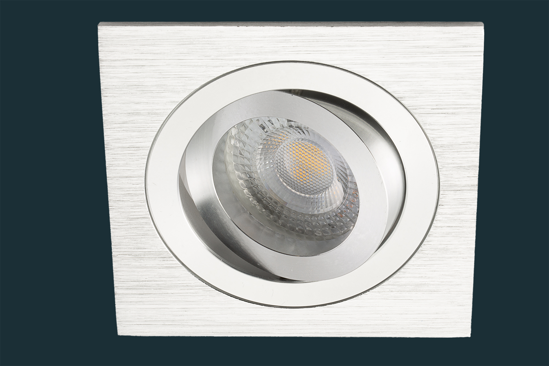 LED Einbaustrahler SOLID ALU, aluminium eckig