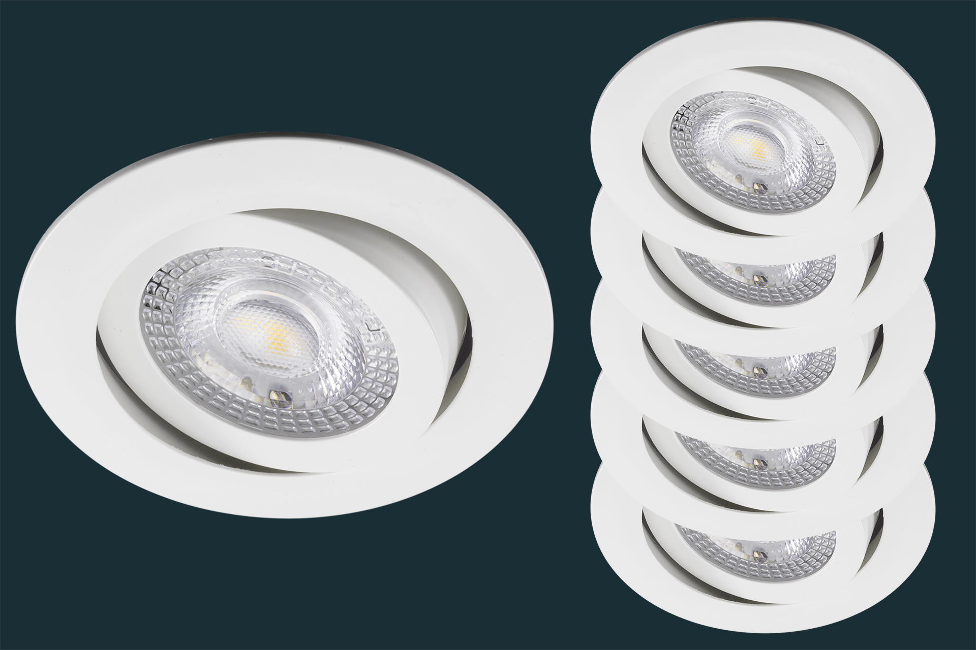 5er-set-led-einbaustrahler-flach-tri-dim-click-5w-weiss-881523 5er Set LED Einbaustrahler flach TRI DIM Click, 5W, weiß