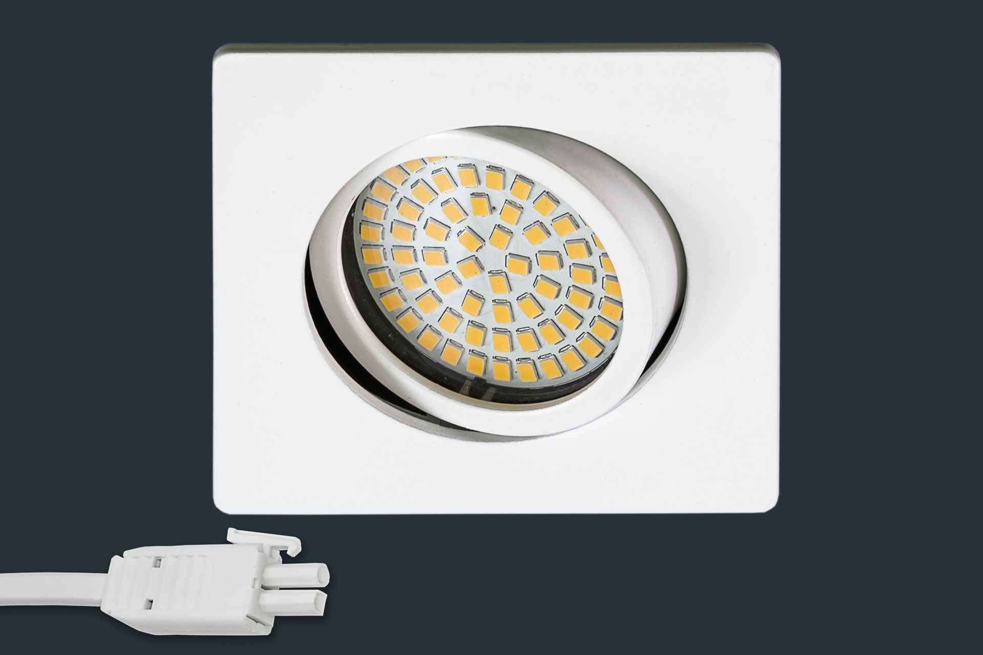 ultra-flach-led-einbaustrahler-230v-eckig-weiss-881373 Ultra Flach LED Einbaustrahler 230V, eckig