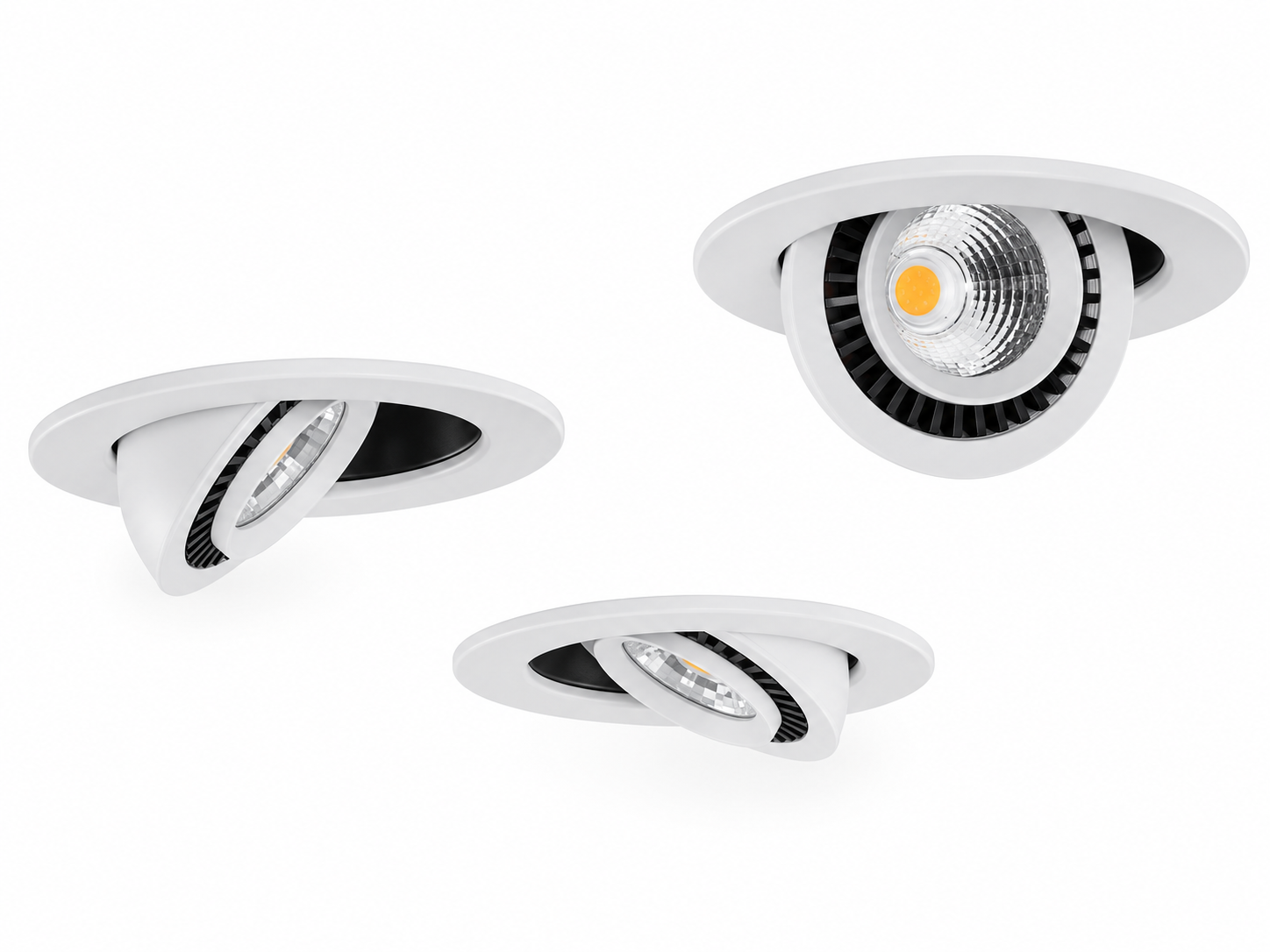 LED Einbaustrahler FLEX 350° schwenk- und drehbar COB, weiß