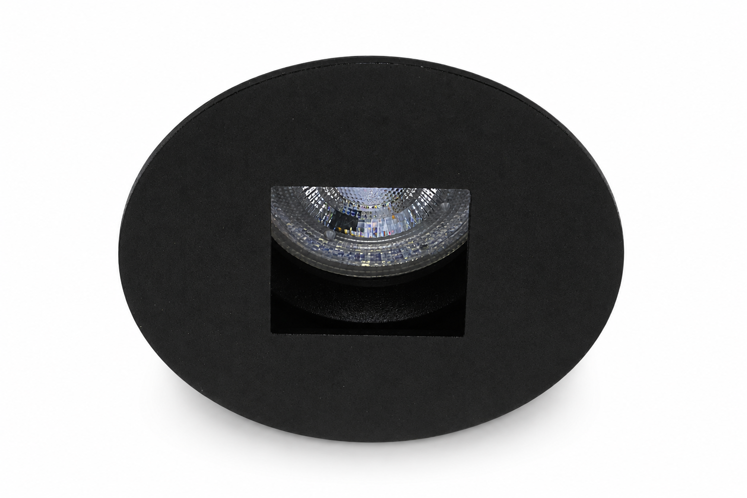 6er Set LED Einbaustrahler SQUARE, rund, schwarz