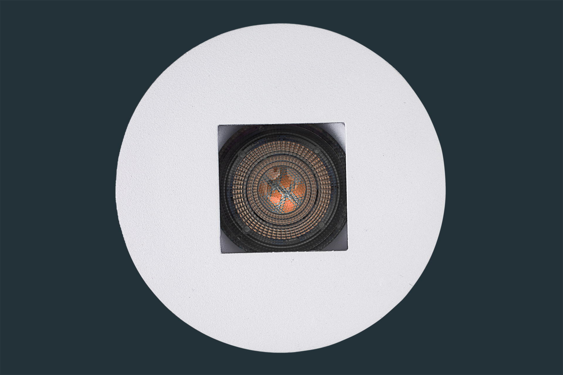 LED Einbaustrahler SQUARE, rund, weiß