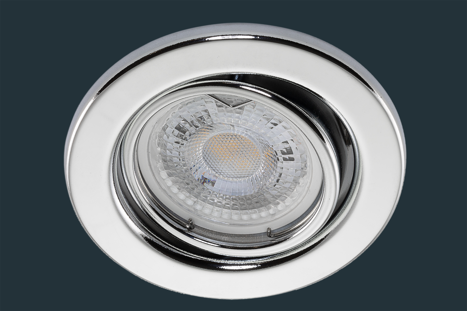 LED Einbaustrahler 5 Watt, blank chrom