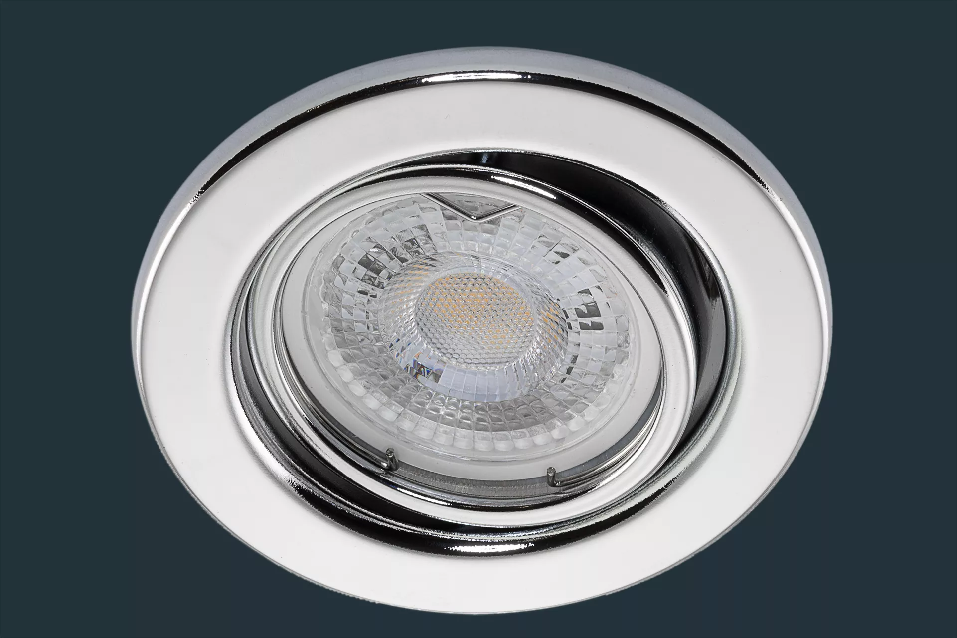 LED Einbaustrahler 5 Watt, blank chrom
