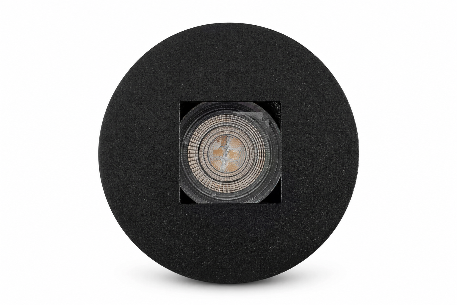 6er Set LED Einbaustrahler SQUARE, rund, schwarz